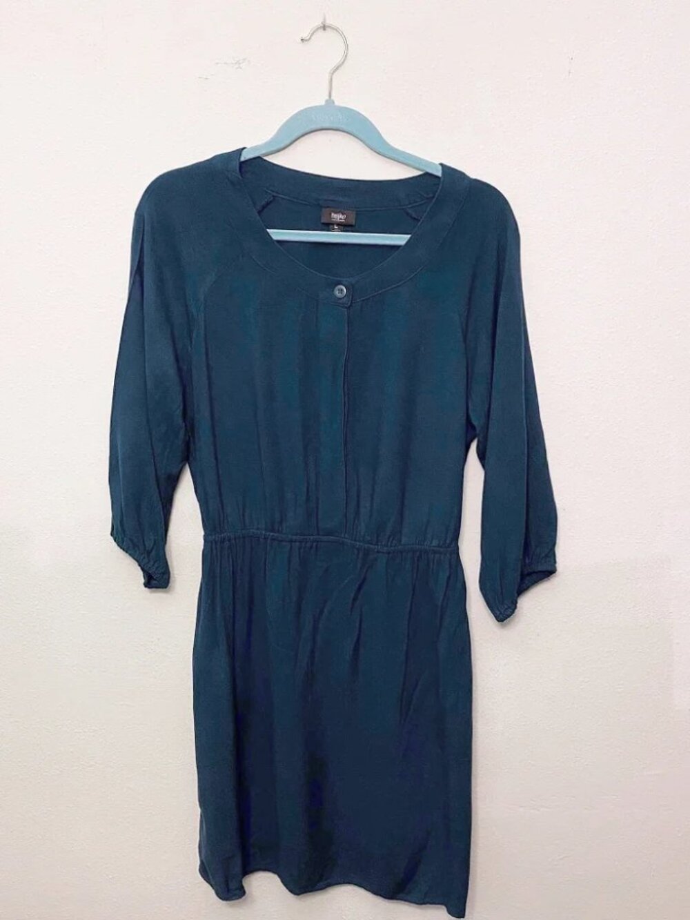 Mossimo 3/4 Long-Sleeved Dress Dark Teal Size L